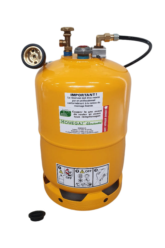 Kit Réservoir « Bouteille » GPL avec Adaptateur 22 pays - HOMEGAZ